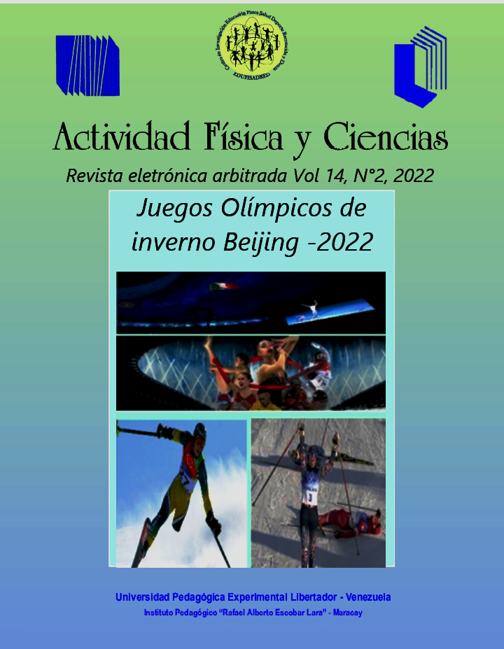 					Ver Vol. 14 Núm. 2 (2022):  Editorial:   Juegos Olímpicos y Paralímpicos del Inviernos “Beijing 2022”  ISSN (digital) 2244-7318
				