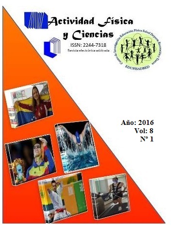 					Ver Vol. 8 Núm. 1 (2016): Estudios en Educación Física Salud Deporte Recreación y Danza
				