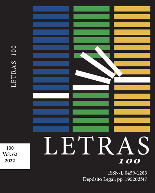 					Ver Vol. 62 Núm. 100 (2022): LETRAS
				