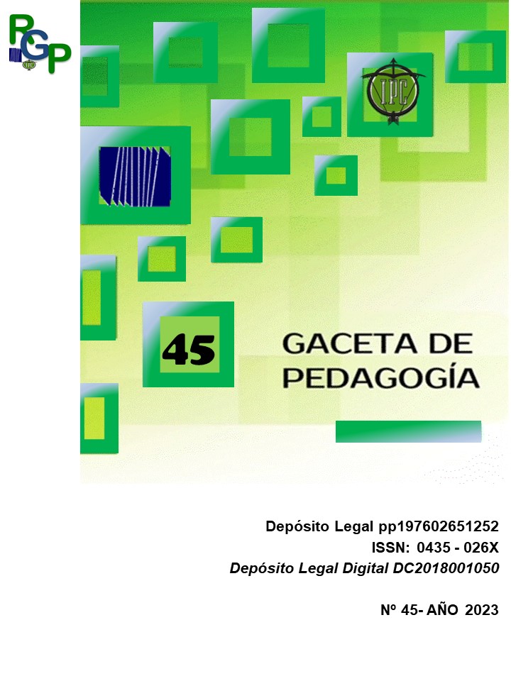 					Ver Núm. 45 (2023): GACETA DE PEDAGOGÍA
				