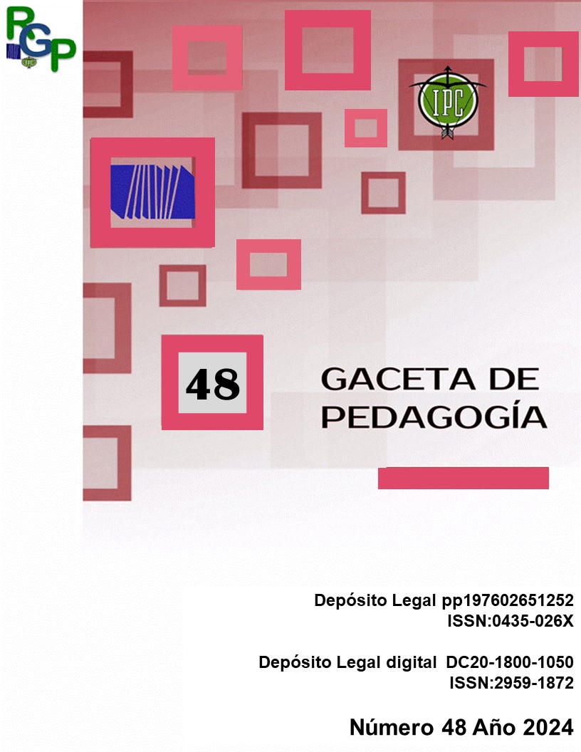 					Ver Núm. 48 (2024): GACETA DE PEDAGOGÍA
				