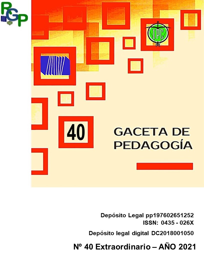 					Ver Núm. 40 (2021): GACETA DE PEDAGOGÍA
				
