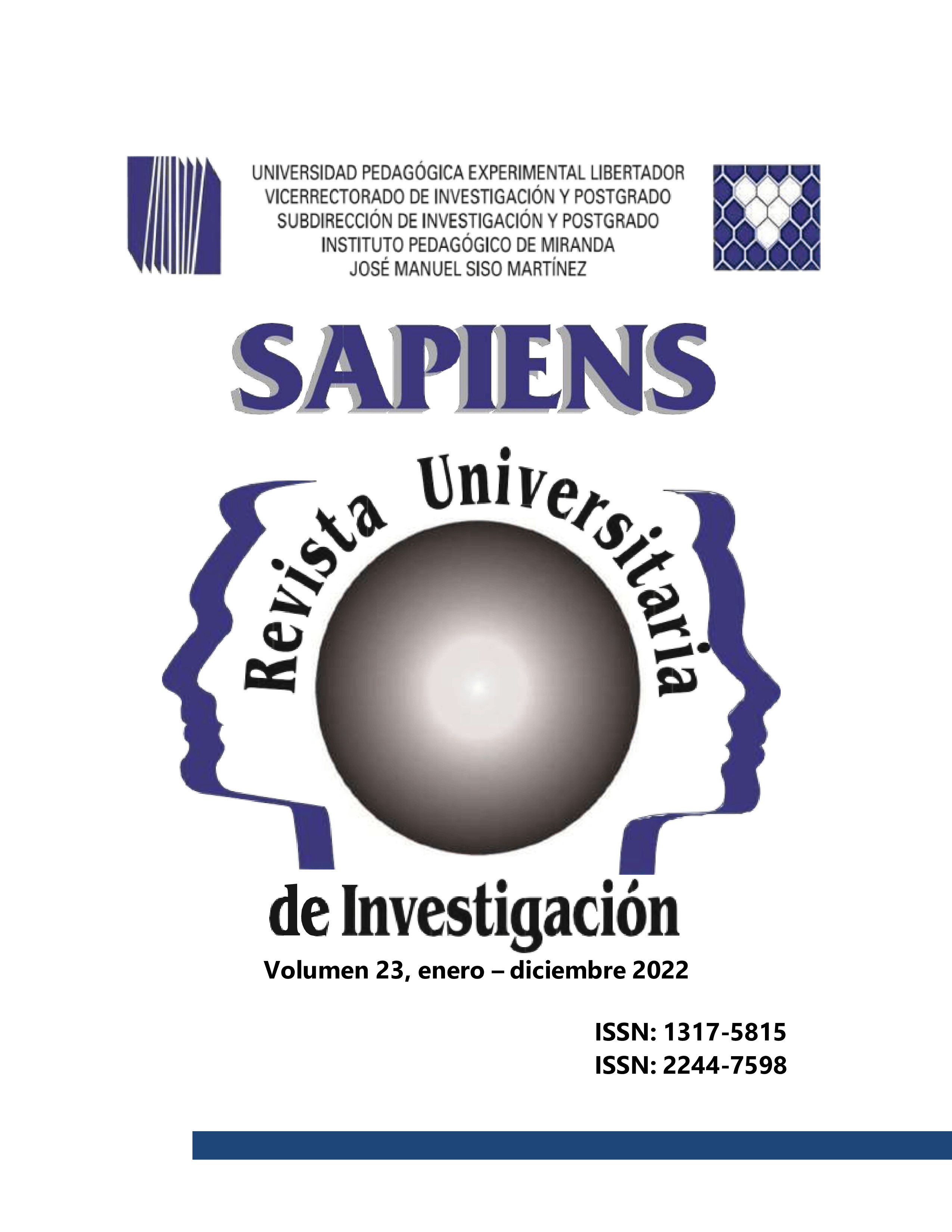					Ver Vol. 23 (2022): SAPIENS. Revista Universitaria de Investigación
				