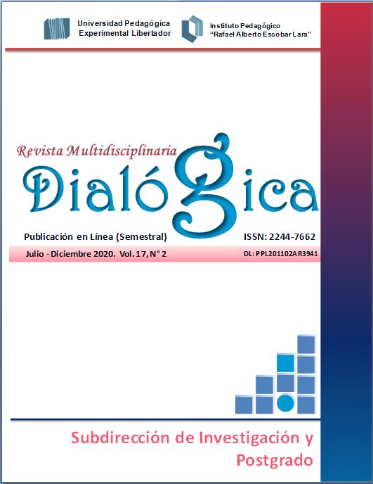 					Ver Vol. 17 Núm. 2 (2020): Dialógica Revista Multidisciplinaria Julio - Diciembre 2020 Vol. 17, N° 2
				